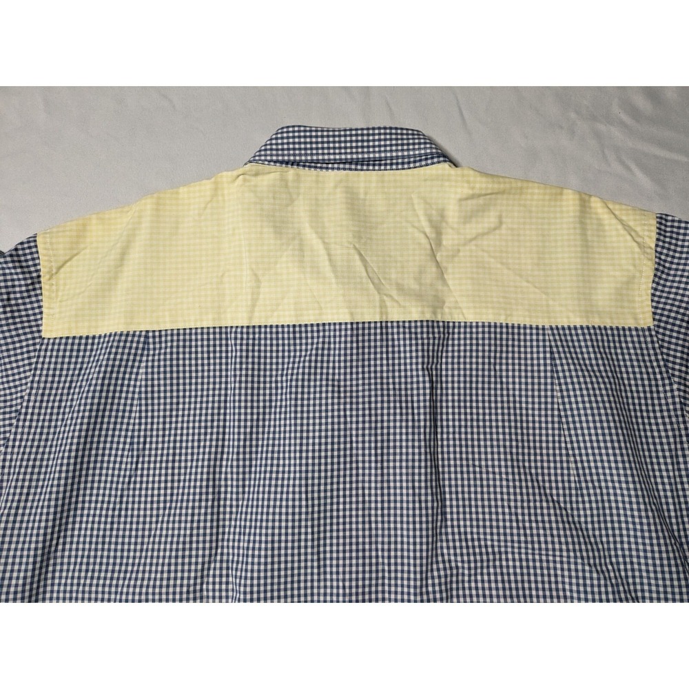 VTG IRVINE PARK Mix-Match Gingham Men 3XL Cotton Blend Multicolor Shirt - Picture 13 of 15